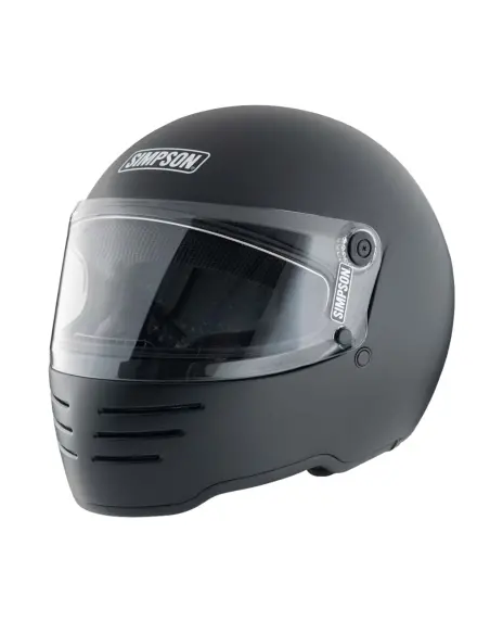 Capacete Simpson M62 preto brilhante ECE 22.06 | Iguana Custom