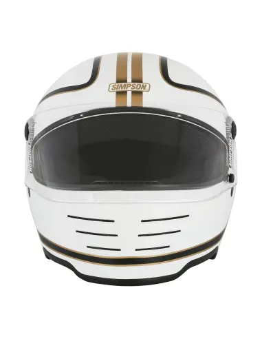 Simpson M62 Hondo Matt White Helmet ECE 22.06 | Iguana Custom