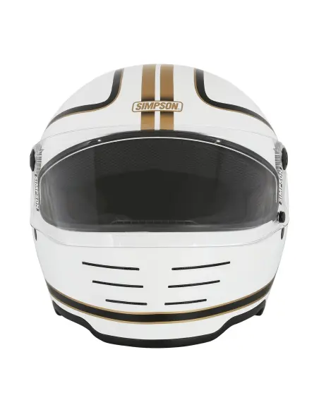 Simpson M62 Hondo Matt White Helmet ECE 22.06 | Iguana Custom