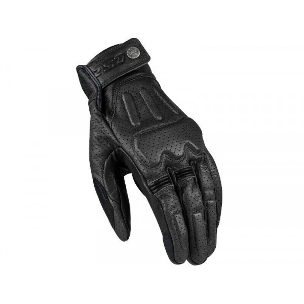 BLACK LS2 SUMMER GLOVES-HOMOLOGATED