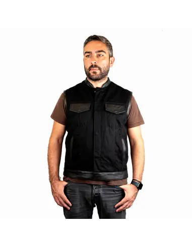 Comprar Chaleco Soa Vaquero Y Piel a precio de oferta