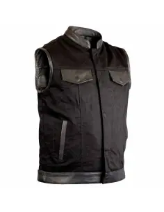 DENIM AND LEATHER SOA VEST 2