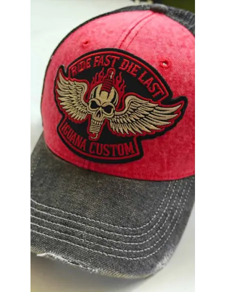 Boné Trucker Ride Fast Die Last | Iguana Custom
