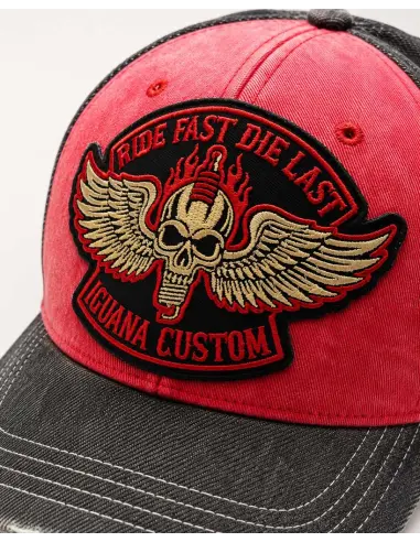 Boné Trucker Ride Fast Die Last | Iguana Custom