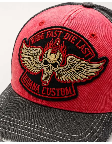 Casquette Trucker Ride Fast Die Last | Iguana Custom