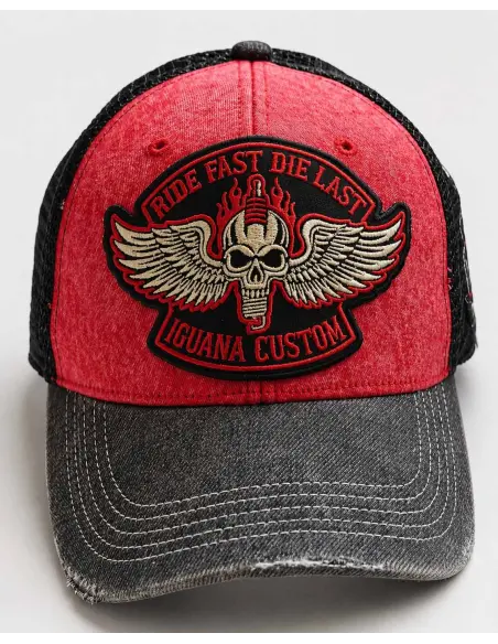 Boné Trucker Ride Fast Die Last | Iguana Custom