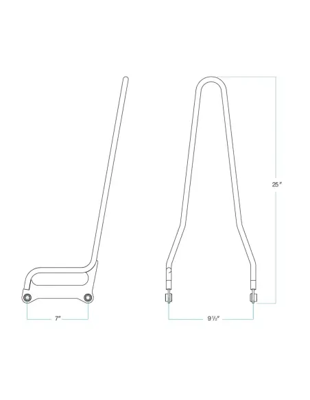 Acheter Sissy Bar Biltwell Noir pour Softail