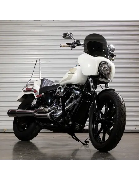 Sissy Bar Biltwell EXFIL Softail cromado | Iguana Custom