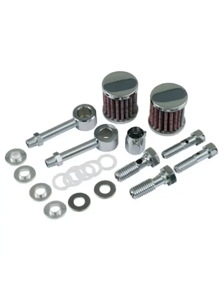 Kit Respiradero Dual Power Filter Big Twin | Iguana Custom