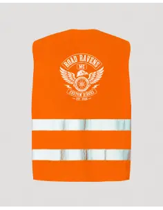 Colete Refletor Moto Personalizado DTF | Clubes Motards