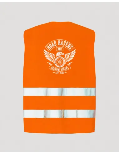 Custom DTF Motorcycle Reflective Vest | Motorcycle Clubs