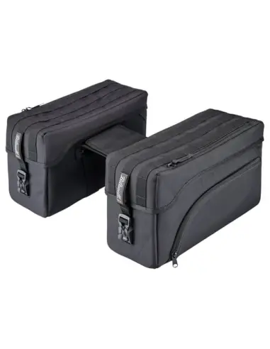 Sacoches latérales Biltwell EXFIL-12 noires pour moto | Iguana Custom