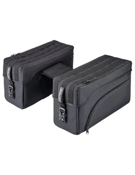 Alforjas Biltwell EXFIL-12 negras para moto | Iguana Custom