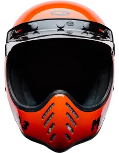 Casco Bell Moto-3 Classic Naranja Brillo ECE 22.06 | Estilo Retro Racing 2