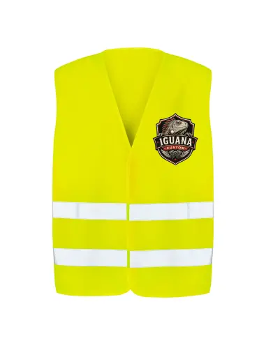 Gilet Réfléchissant Moto Born to Ride Iguana Custom | EN ISO 20471