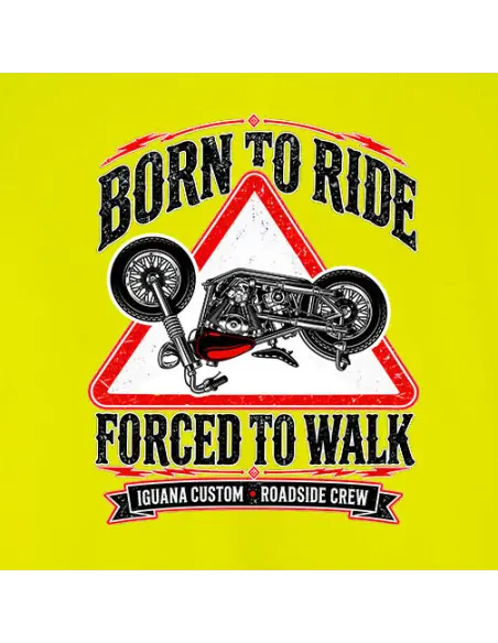Gilet Riflettente Moto Born to Ride Iguana Custom | EN ISO 20471