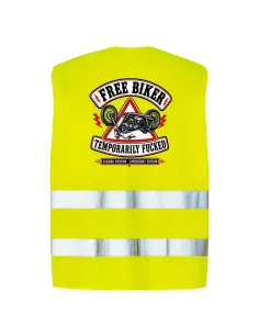 Chaleco Reflectante Amarillo Free Biker Moto | Iguana Custom