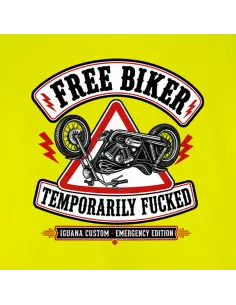 Gilet Réfléchissant Jaune Free Biker Moto | Iguana Custom 2