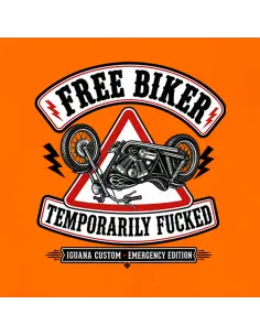 Gilet Arancione Riflettente Free Biker Moto | Iguana Custom 2