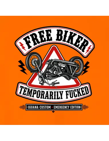 Gilet Arancione Riflettente Free Biker Moto | Iguana Custom