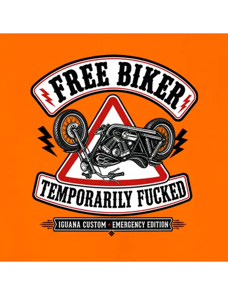 Chaleco Naranja Reflectante Free Biker Moto | Iguana Custom
