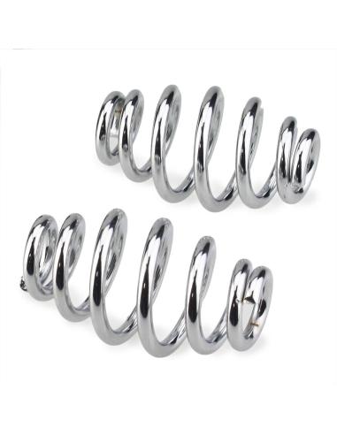 Embalar Dois Assento Cromado Molas Afiladas 3"