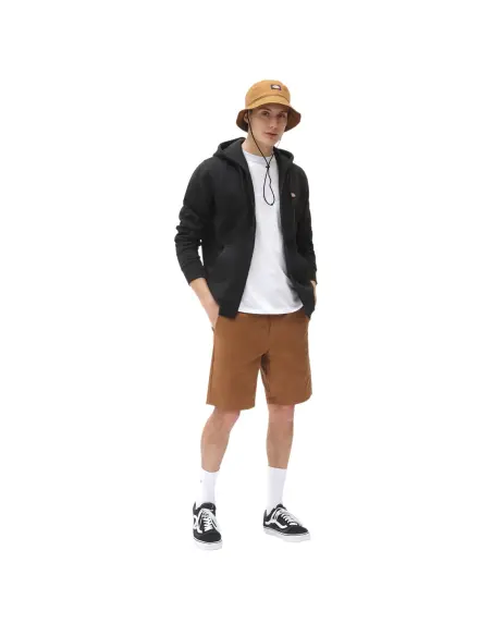 Felpa Dickies Oakport Nera con Zip