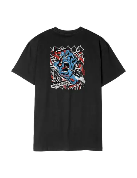 Black Santa Cruz Damaged Hand T-Shirt