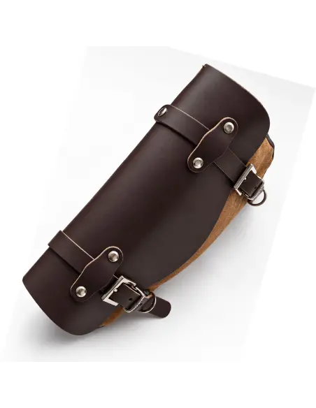 Alforge Harley Sportster Esquerdo Couro Castanho 2,5 L