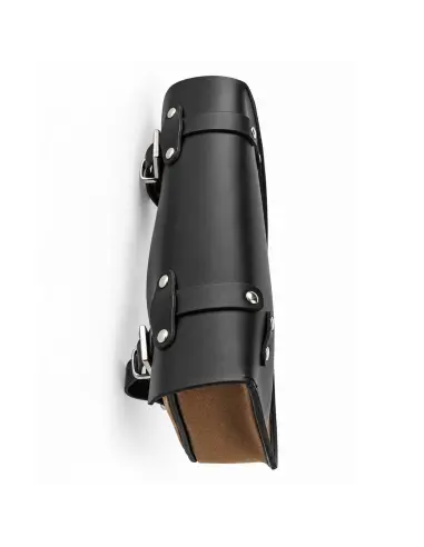 Borsa laterale Sportster Nera e sabbia 2,5 L | Iguana Custom