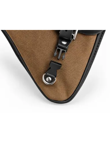 Borsa laterale Sportster Nera e sabbia 2,5 L | Iguana Custom