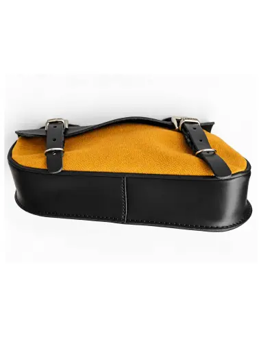 Alforja Sportster Negra Mostaza 2,5 L | Basculante Izquierdo
