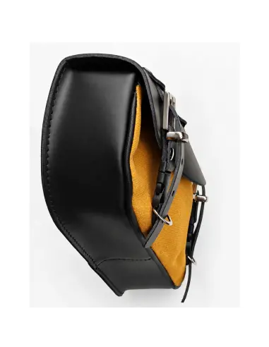 Borsa Sportster Nera Senape 2,5 L | Forcellone Sinistro