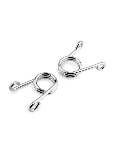Comprar Pack Dos Muelles De Pinza Cromado Para Sillon Old School 3" a precio de oferta