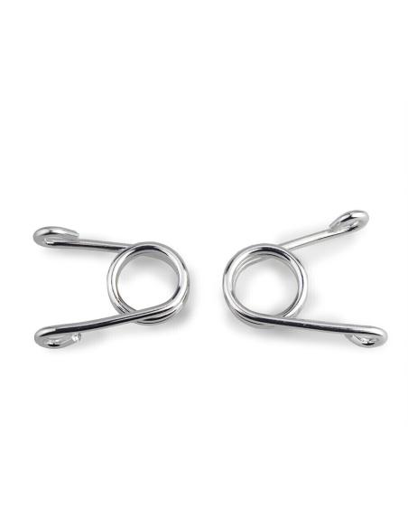 Comprar Pack Dos Muelles De Pinza Cromado Para Sillon Old School 3" a precio de oferta