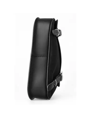 Borsa laterale Sportster Nera 2,5 L | Pelle e Tessuto Cerato