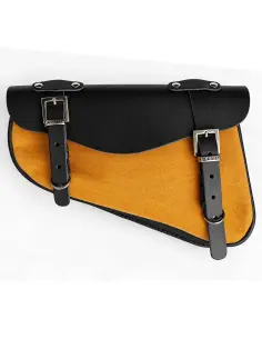Borsa Sportster Nera Senape 2,5 L | Forcellone Sinistro