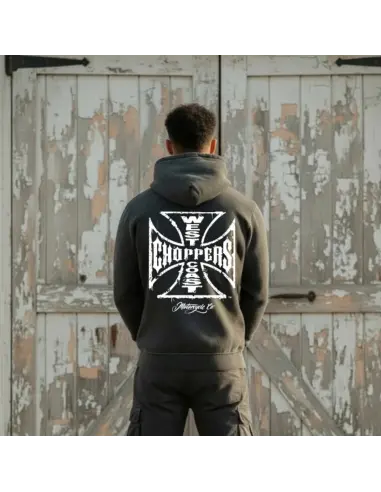 WCC Vintage Washed Black Hoodie | Iguana Custom