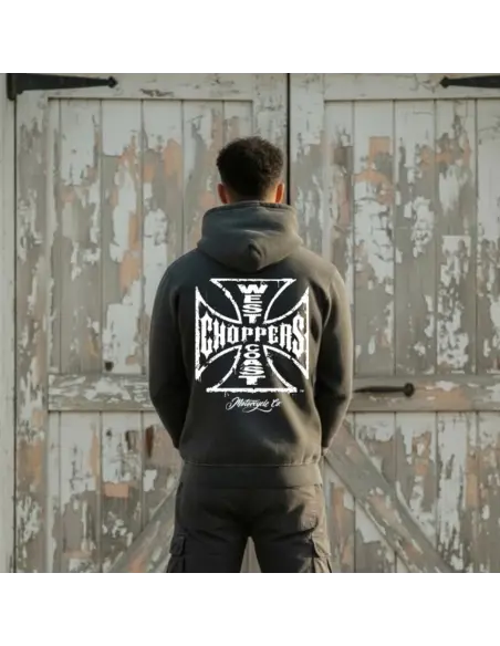 WCC Vintage Washed Black Hoodie | Iguana Custom