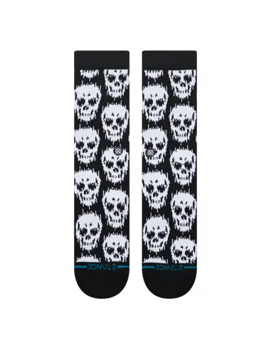 Chaussettes Stance Static Skull Crew Noires