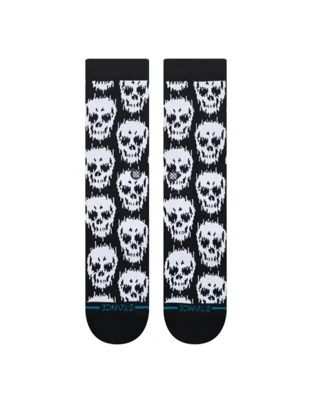 Black Stance Static Skull Crew Socks