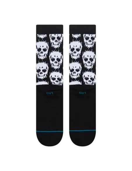Black Stance Static Skull Crew Socks