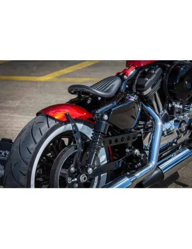 Rick's Black Solo Seat Kit Sportster XL 2010-2022