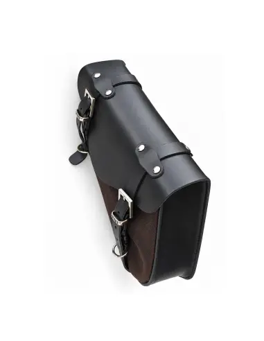 Sacoche Basculante Sportster Noir Marron 2,5 L | Iguana Custom