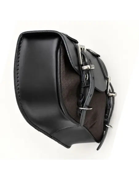 Bolsa Basculante Sportster Preto Castanho 2,5 L | Iguana Custom