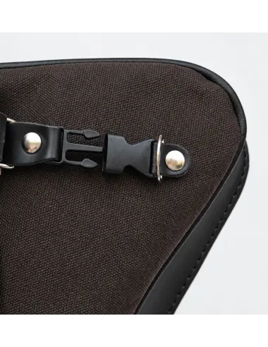 Sacoche Basculante Sportster Noir Marron 2,5 L | Iguana Custom