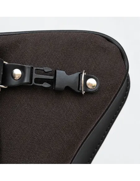 Sportster Swingarm Bag Black Brown 2.5 L | Iguana Custom