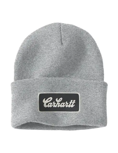 Gorro Carhartt Script Patch Gris Jaspeado