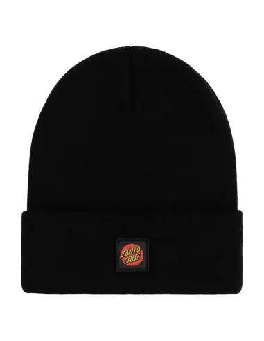 SANTA CRUZ CRUZ LABEL BLACK BEANIE