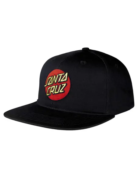 Santa Cruz Classic Dot Black Cap | Iguana Custom